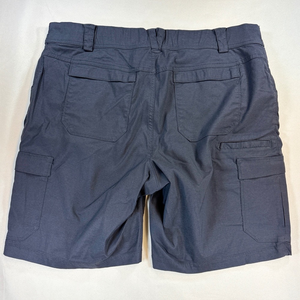 Duluth Trading Co Cargo Shorts Womens 18 Navy Dry on the Fly Hiking Outdoor Work - Picture 2 of 9